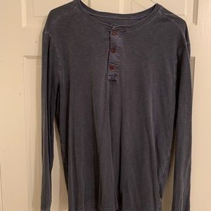 J Crew Denim Blue Henley - Size L